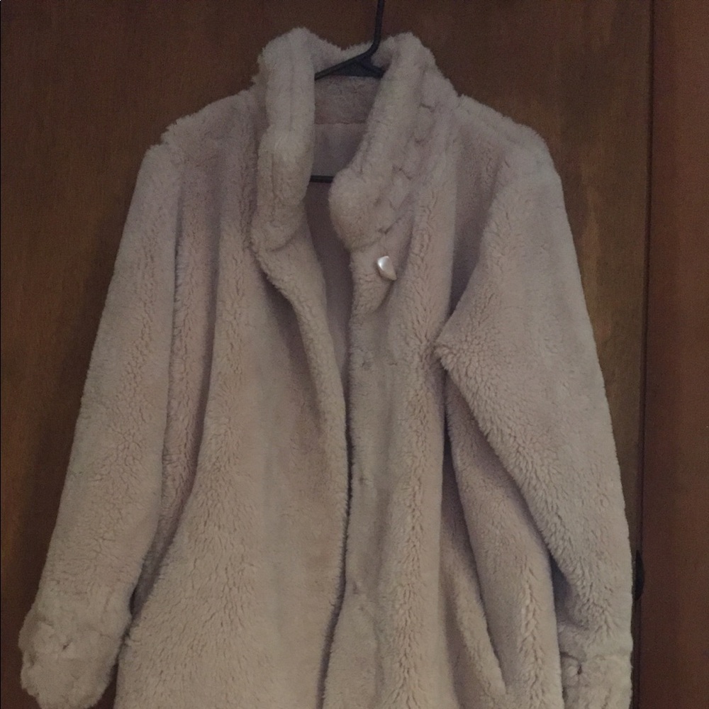Pink Teddy Bear Coat